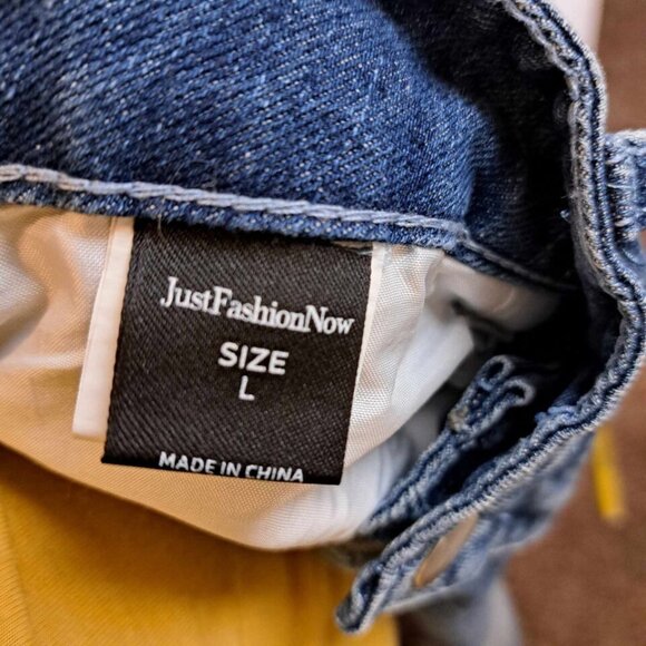 Jeans Women’s Just Fashion‎ Now Relaxed Fit Denim Jeans Distressed Size L - Picture 4 of 11